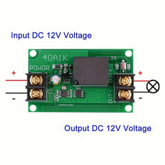 DC 12V 40A Relay Remote Control Switch 433Mhz