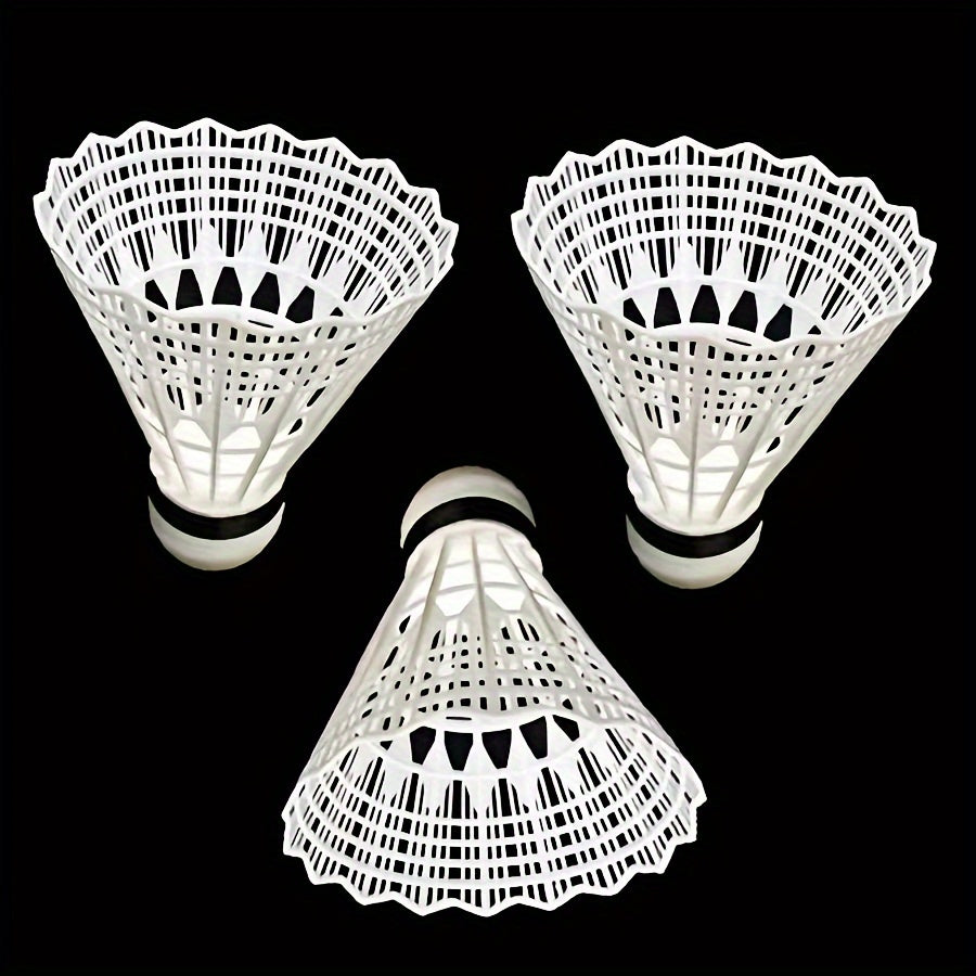3pcs Nylon Badminton Shuttlecocks for Training - Durable Windproof Replacement