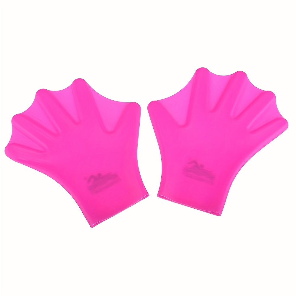 Adult Swimming Webbed Gloves Hand Paddle Silicon Diving Equipment