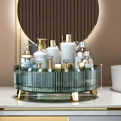 360 Rotating Cosmetic Storage Box Makeup Organizer Large Capacity Display Case