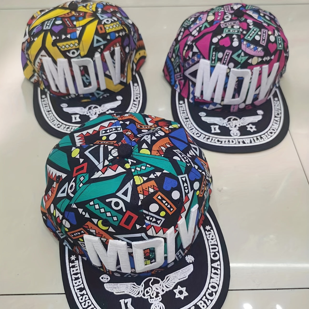 Classic Style Unisex Hip Hop Hat Couple Flat Brim Cloth Hip Hop Cap