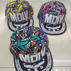 Classic Style Unisex Hip Hop Hat Couple Flat Brim Cloth Hip Hop Cap