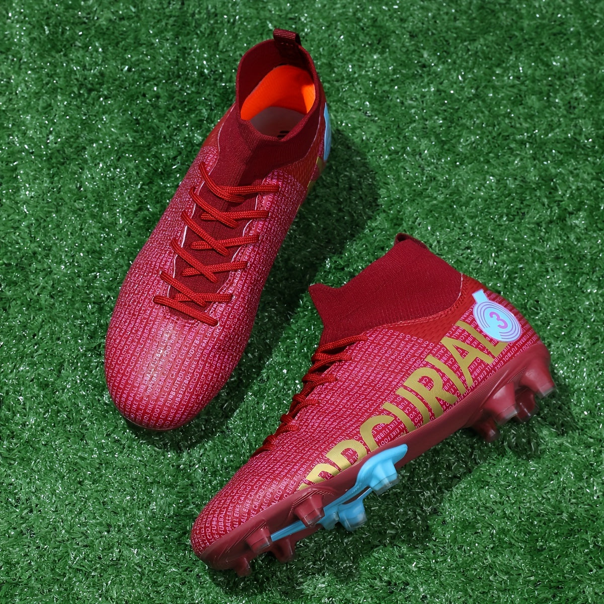 Men's Non Slip Soccer Shoes Outdoor Football Shoes Lightweight Breathable