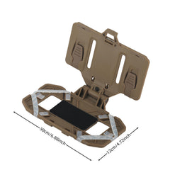 Phone Holder Chest Rig Molle Hands Folded Mount Mobile Phone Plate Carrier Pouch