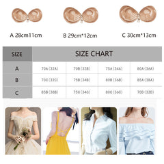 Women's Non slip Invisible Strapless Bra