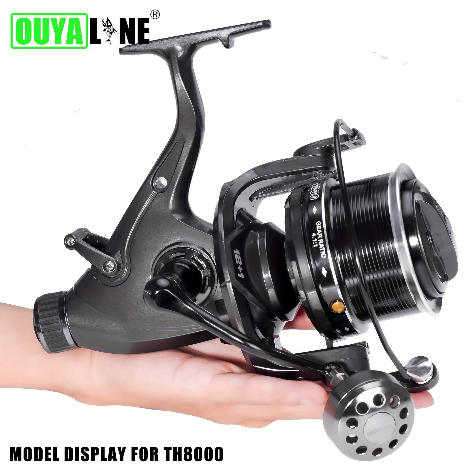 OUYALINE 1pc 4000 10000 Spinning Fishing Reel Strong Double Drag