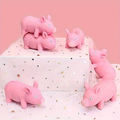 Pink Piggy Decompressing Toy Bored At Home To Play Pinch Funny Toy