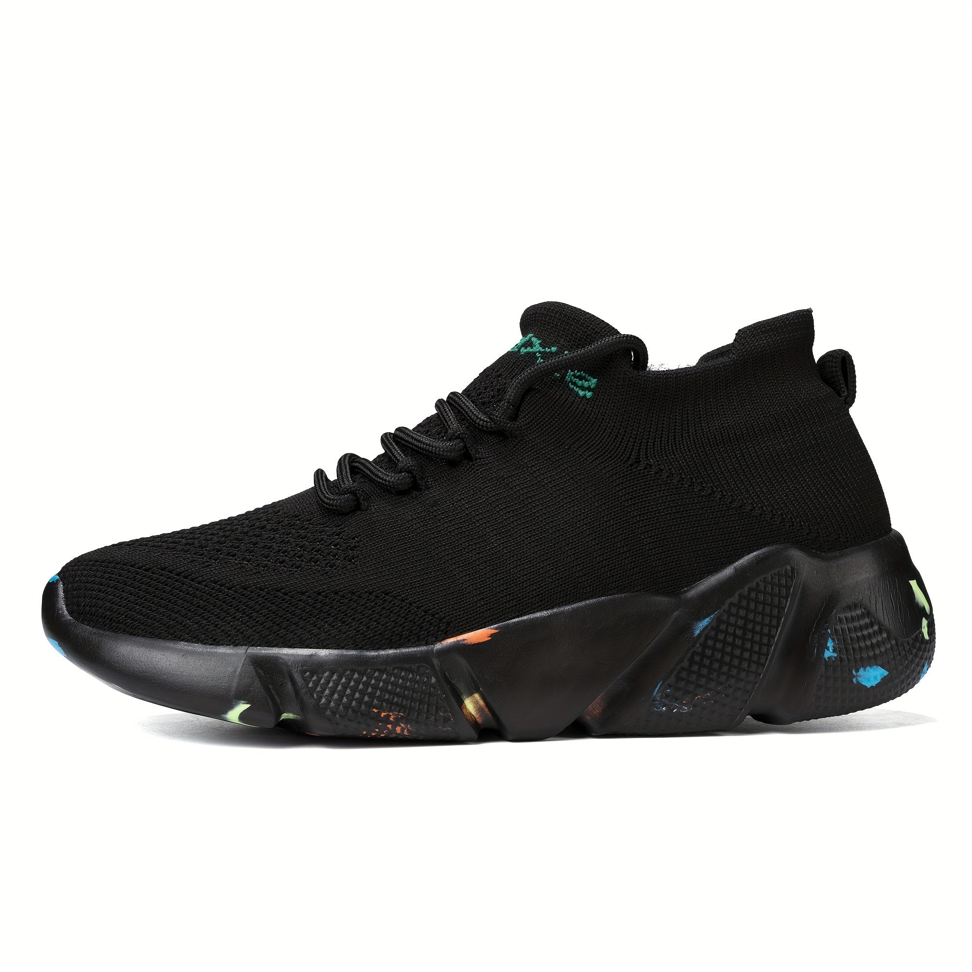Men's Lace up Athletic Shoes Shock absorbing Breathable Running Basketball