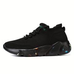 Men's Lace up Athletic Shoes Shock absorbing Breathable Running Basketball
