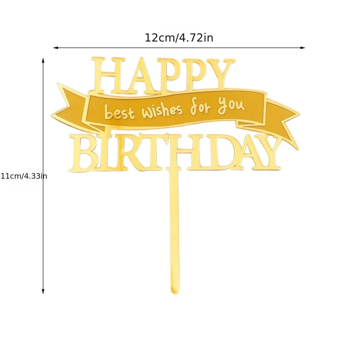 Happy Birthday Wishes For You Cake Decoration Banner