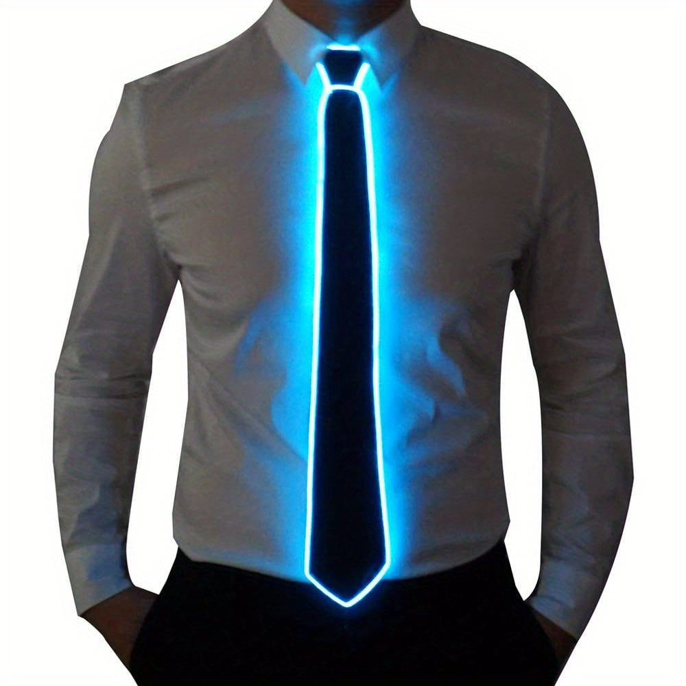 LED Light Up Ties For Men Adjustable Christmas Novelty Neckties