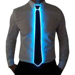 LED Light Up Ties For Men Adjustable Christmas Novelty Neckties
