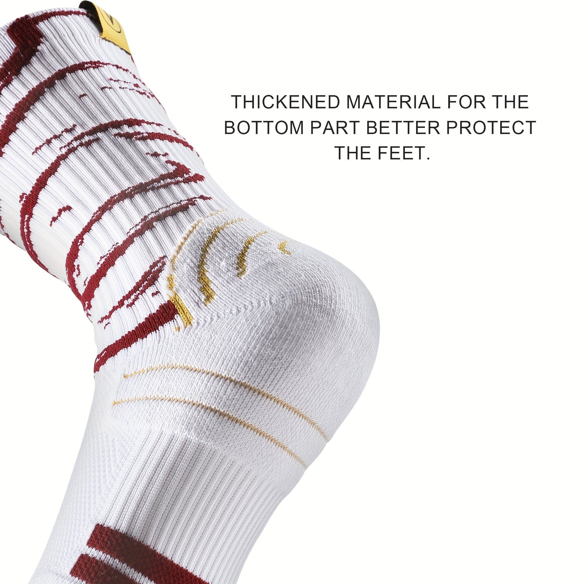 Breathable Mid-calf Sport Socks for Outdoor Running