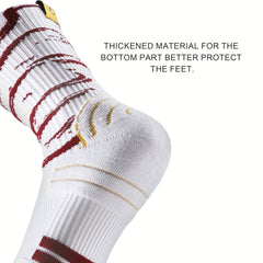 Breathable Mid-calf Sport Socks for Outdoor Running