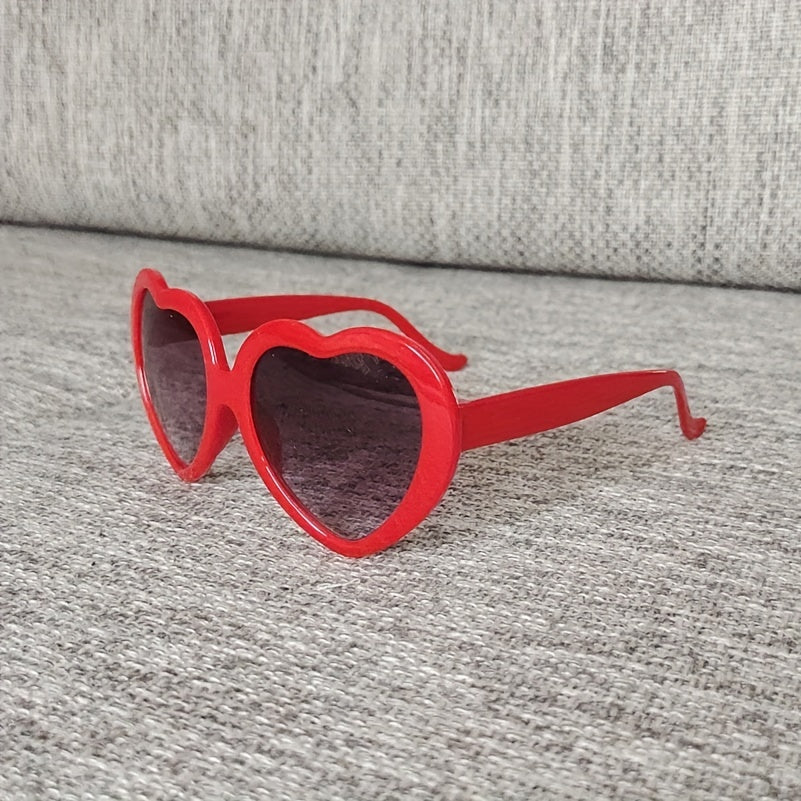 Cartoon Heart Frame Y2K Sunglasses Sun Protection for Kids