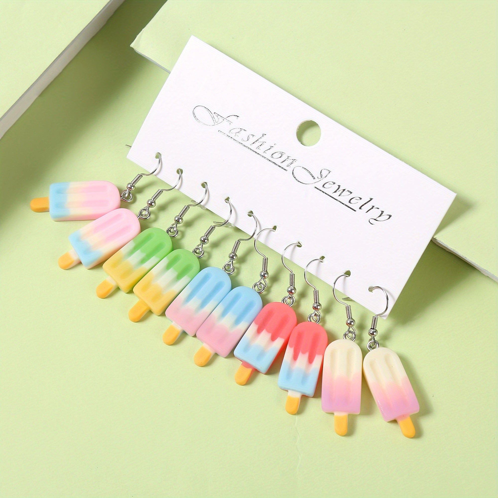 5 Pairs Girls Cartoon Earrings for Party Gift