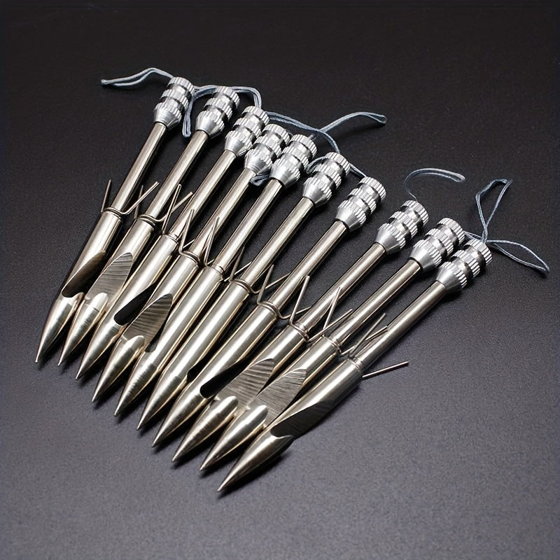 5pcs Stainless Steel Fish Arrow Model in Iron Box