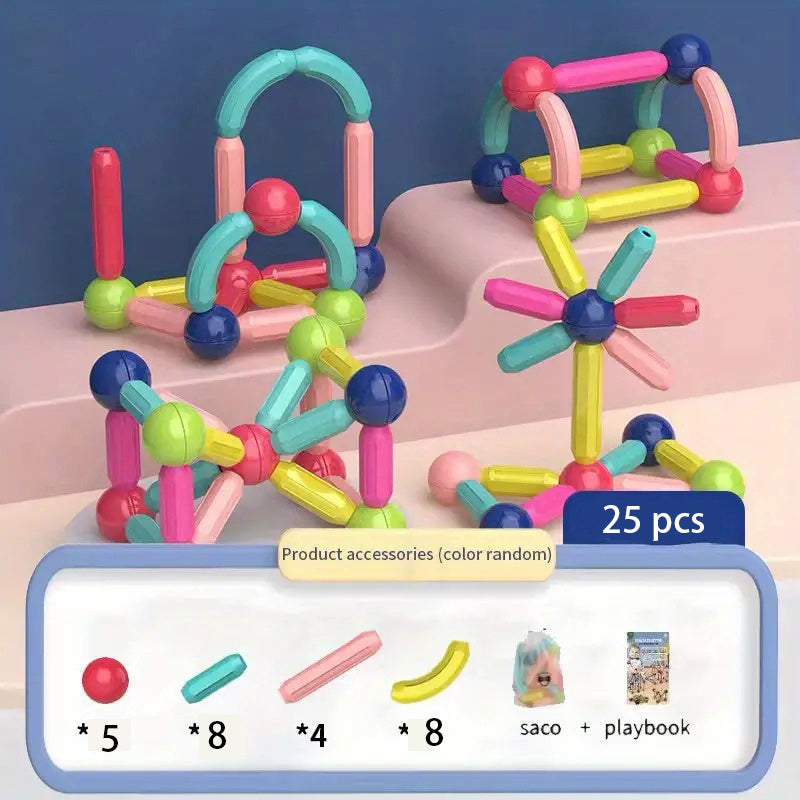 Magnetic Building Blocks Set for Kids - Educational Toy Gift