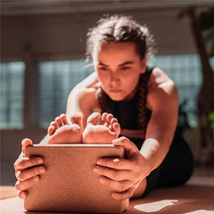 1pc Cork Yoga Brick High density And Non shedding Yoga Block