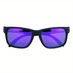 Polarized Sunglasses Square Frame Mirrored Lens UV400 Protection