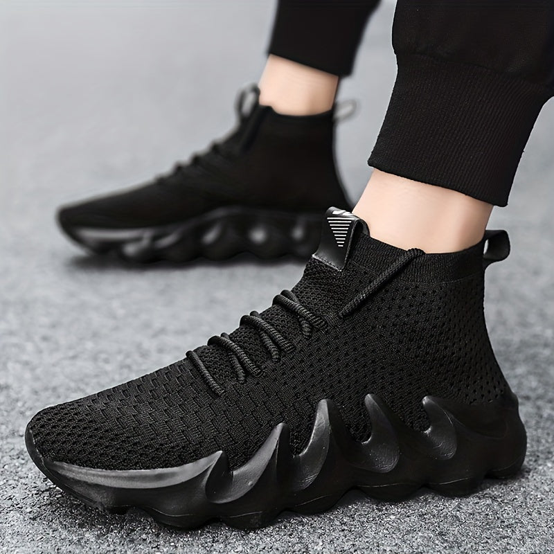 Men's Knitted Lightweight Running Shoes Spring Summer