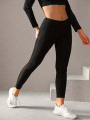 SideMesh Sports Leggings Butt Lifting Yoga Pants