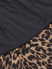 Leopard Print High Rise Maxi Skirt