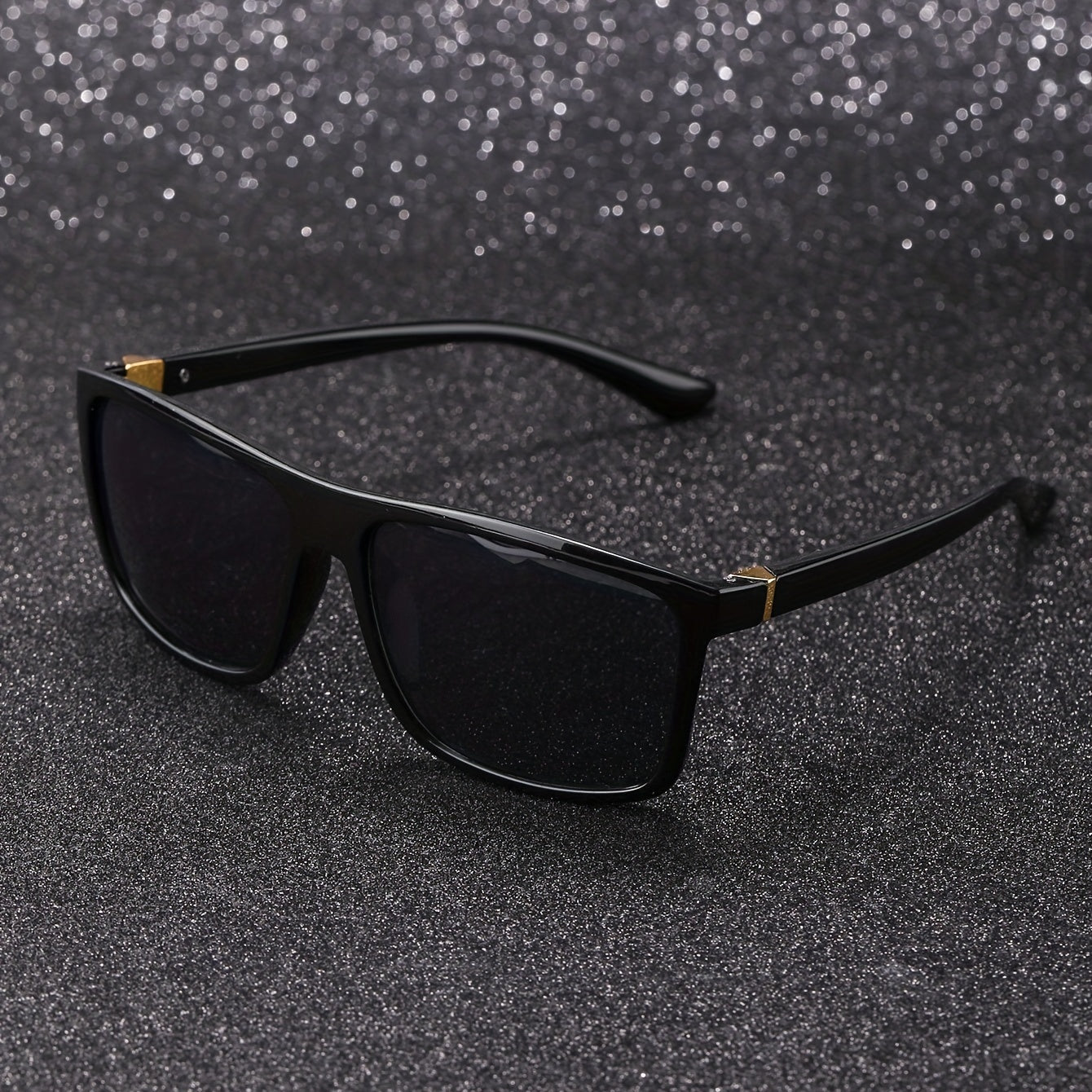 Square Frame Sunglasses Mod Metal Decor Glasses UV400