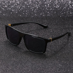 Square Frame Sunglasses Mod Metal Decor Glasses UV400