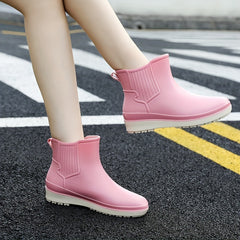 Waterproof Lightweight Ankle Rain Boots