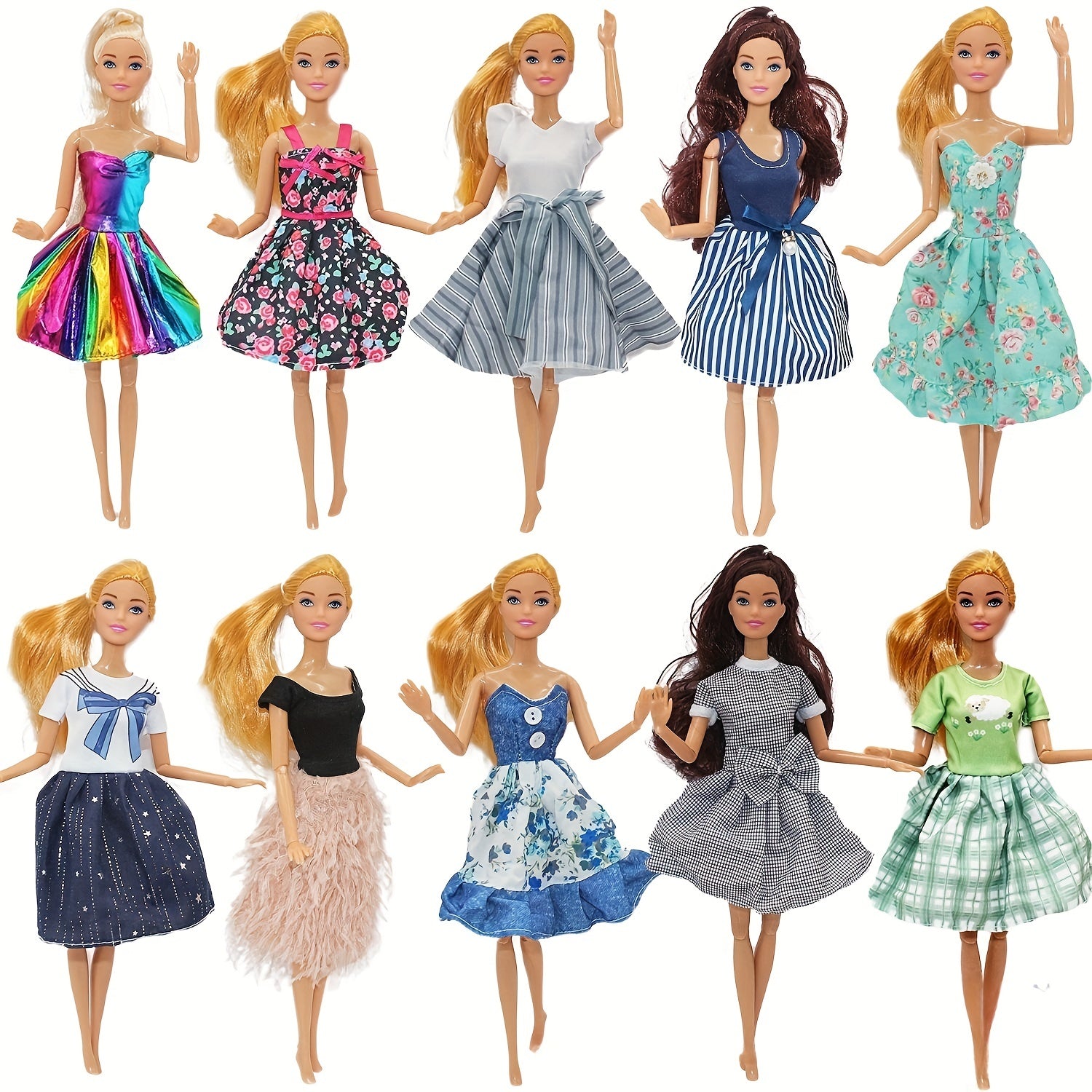 1pc Toy Doll Changing Doll Clothes Dress - Doll Not Included