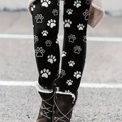 Paw Print High Rise Leggings