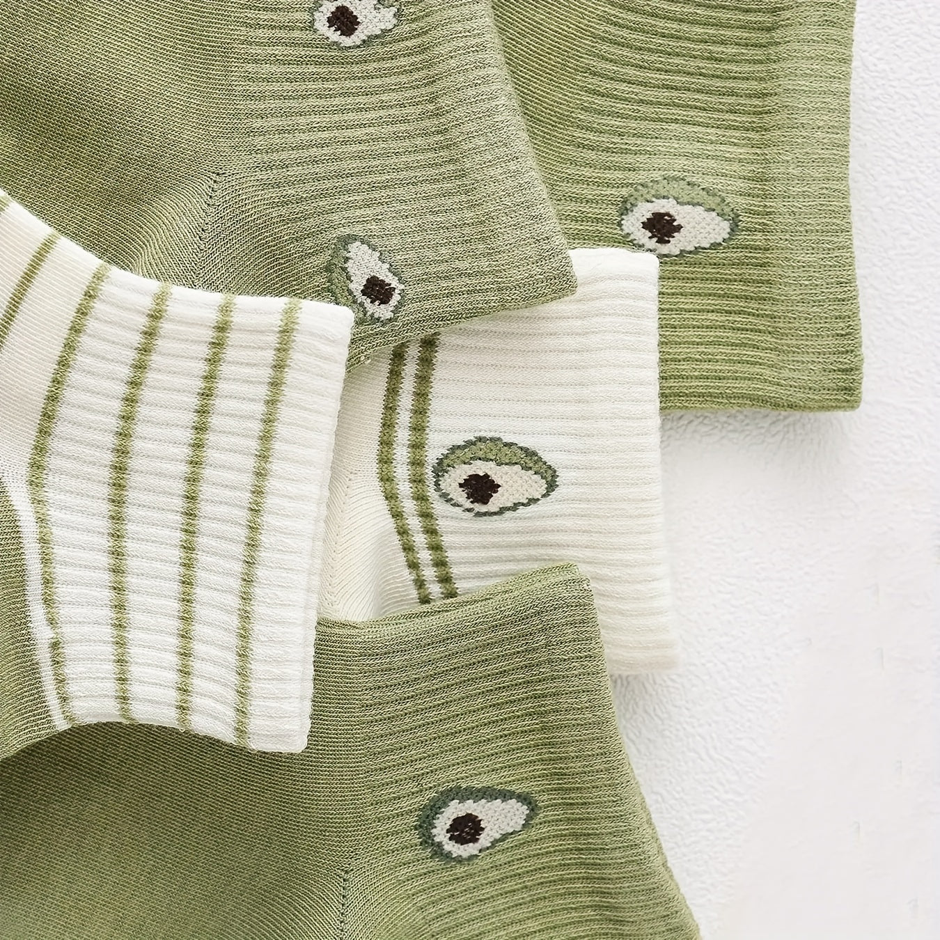 Avocado Print Socks Women's Comfy Short Stockings