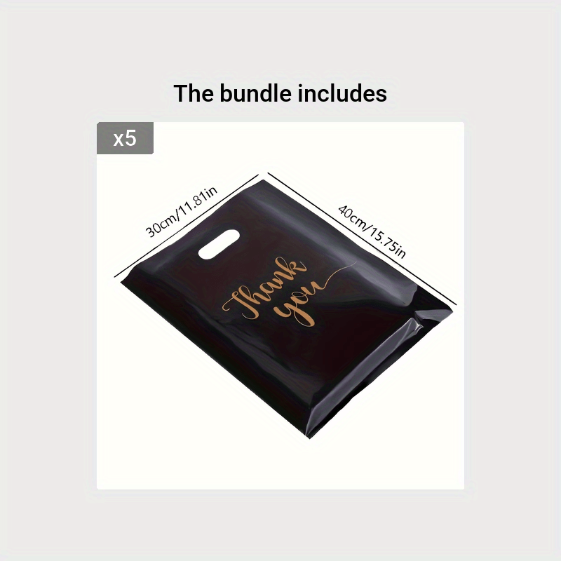 100pcs Reusable Plastic Gift Bags - Perfect for Boutiques & More