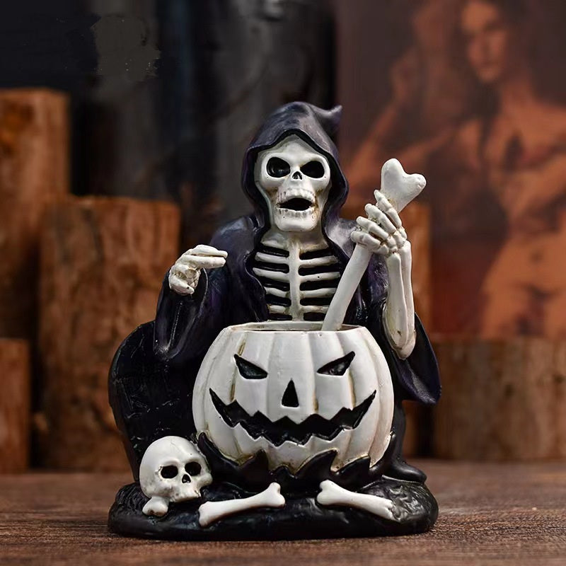 Halloween Skeleton Ornament Prank Skull Decor Props