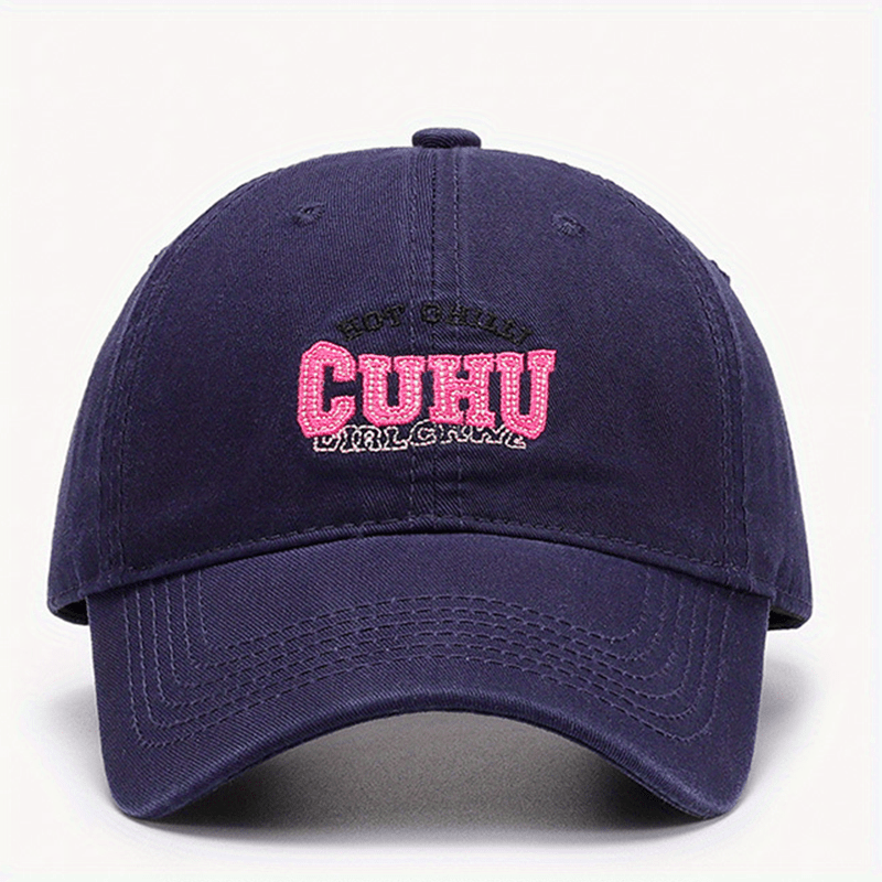 Hot Pink Cuhu Embroidered Baseball Cap