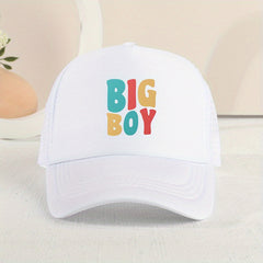 Kids BIG BOY Print Mesh Baseball Cap Sunshade Breathable Hat
