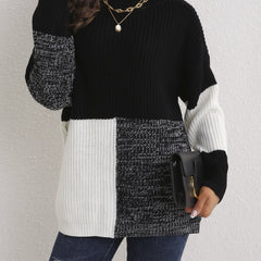 Block Drop Shoulder Sweater Women's