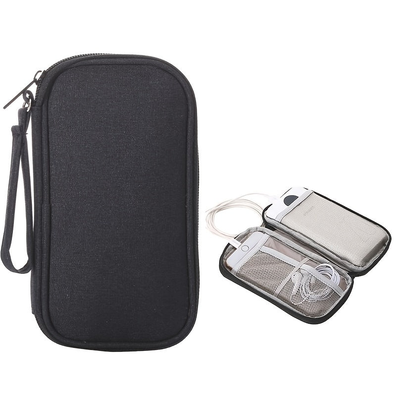 Portable Cable Storage Bag Electronics Organizer Earphone Bag