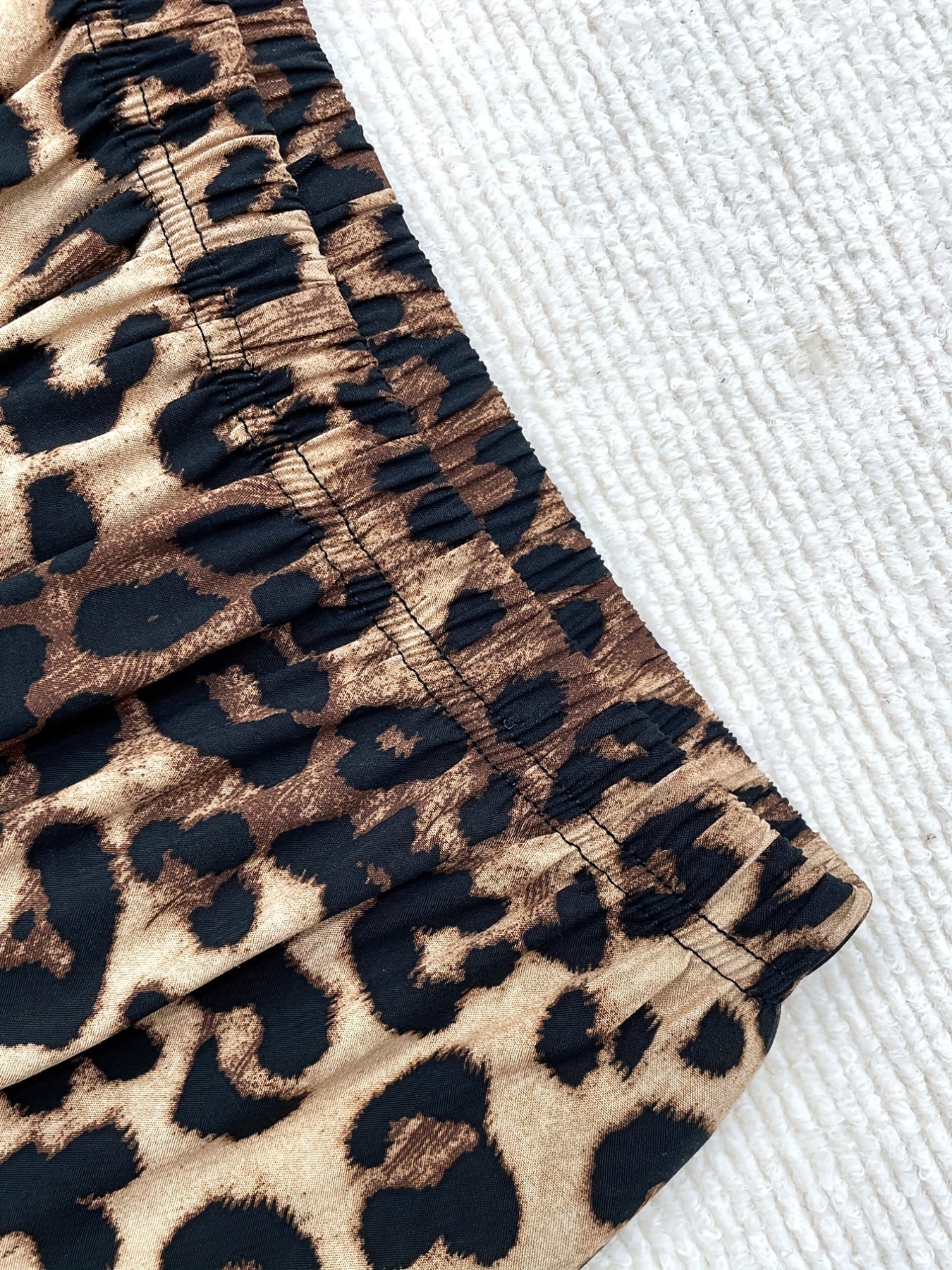 Leopard Print Harem Pants for Women