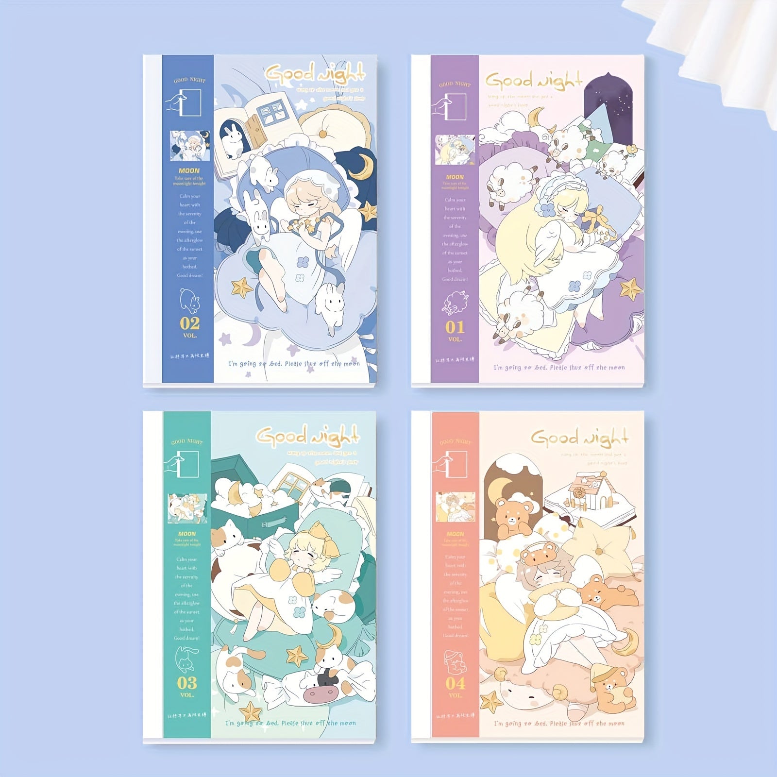 4pcs Dream Girl Nude Back Tearable Notebook A5 36 Sheets