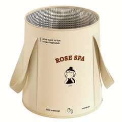 Portable Folding Foot Soaking Bucket with Lid and Storage Bag