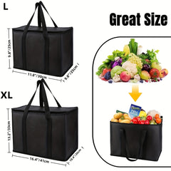 XL Insulated Bag Keeps Food Hot & Cold Reusable Grocery Tote Soft Cooler