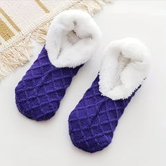 Winter Plush Cotton Warm Non-slip House Shoes
