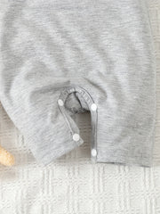 Baby Boy Bear Graphic Onesie Newborn Jumpsuit