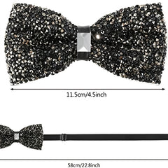 Barry Wang Rhinestone Bow Tie For Men - Wedding and Party Costume Accessory