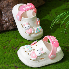 Boys Cartoon Charms Clogs Breathable Lightweight Slippers for Indoor Shower Pool