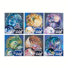 10pcs Moonlight Butterfly Decorative Stickers Pack Waterproof Scrapbook Journal