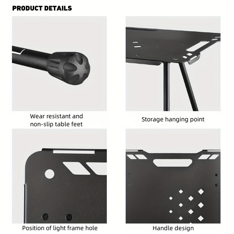 Portable Camping Table with Adjustable Legs