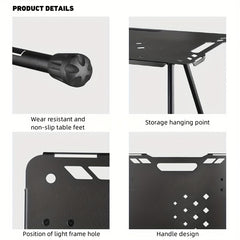 Portable Camping Table with Adjustable Legs